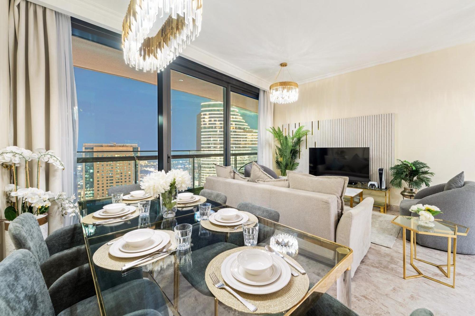 First Class 2Br With Full Dubai Skyline & Sea View Экстерьер фото
